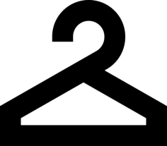 Clothes Hanger Silhouette Svg Vector, Free Vectors File